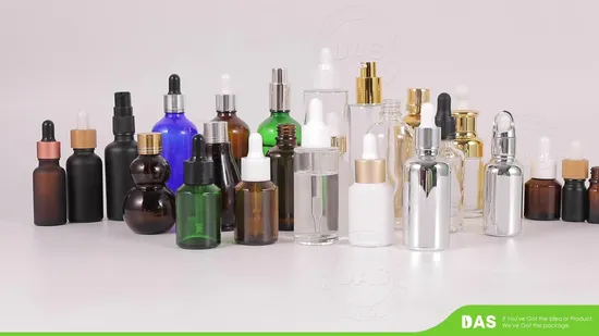 Free Sample Wholesale Frosted Boston 8oz Round Amber Dropper Essential Oil Glass Bottles