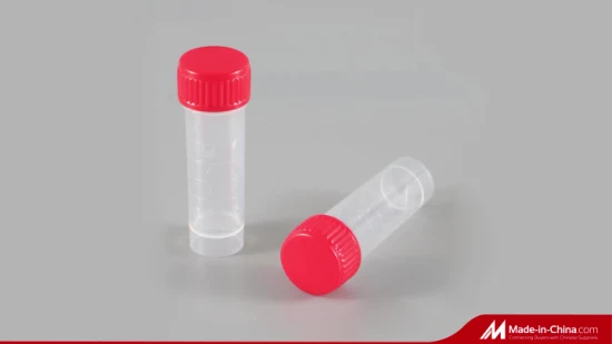 Provette da centrifuga in plastica PP monouso da laboratorio da 15 ml 50 ml per test conici sterili con tappo a vite senza RNasi e DNasi e test con coperchio piatto